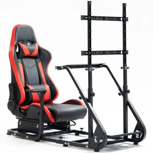 Game Racing Simulator Cockpit with Monitor Stand Fit For Logitech/Thrustmaster/Fanatec