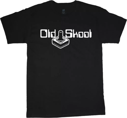 Mens Graphic Tees Old School Gamer T-shirt Clothing Gaming Gear