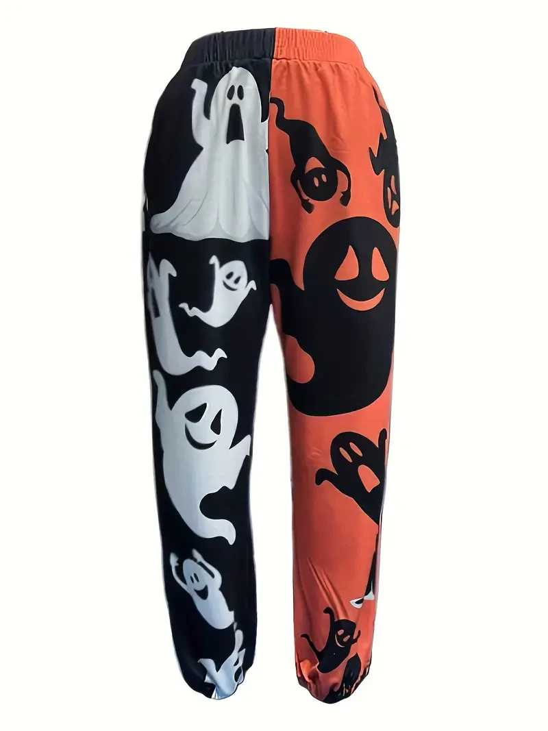 Halloween Ghost Print Pants (womens) – photo 2 of 2