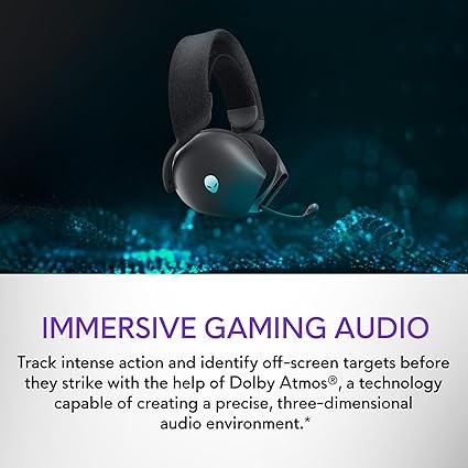 Alienware Gaming Head Set (Wireless) + AI Noice Canceling – photo 2 of 4