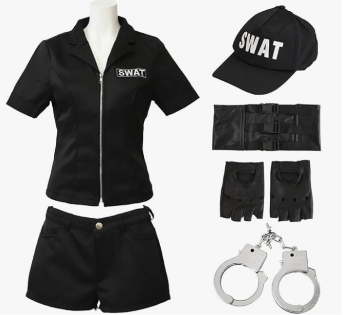 Halloween Cosplay Fancy Dress Police Swat Size: L, XL – photo 3 of 4