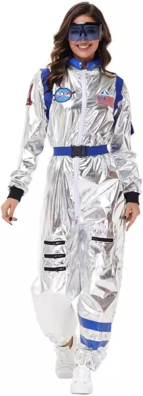 Spacesuit with Goggles Halloween Costume Astronaut
