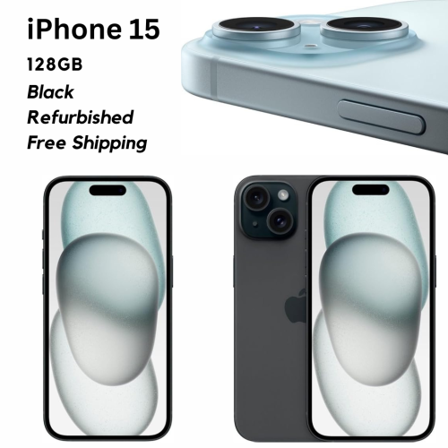 Apple iPhone 15 128GB Black Refurbished Unlocked