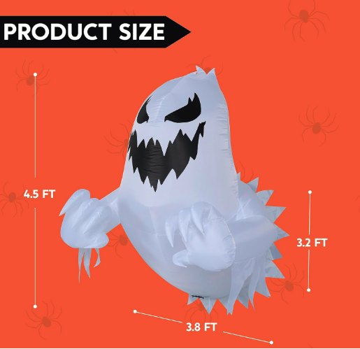 Halloween Inflatable Ghost Outdoor Decoration – photo 5 of 5