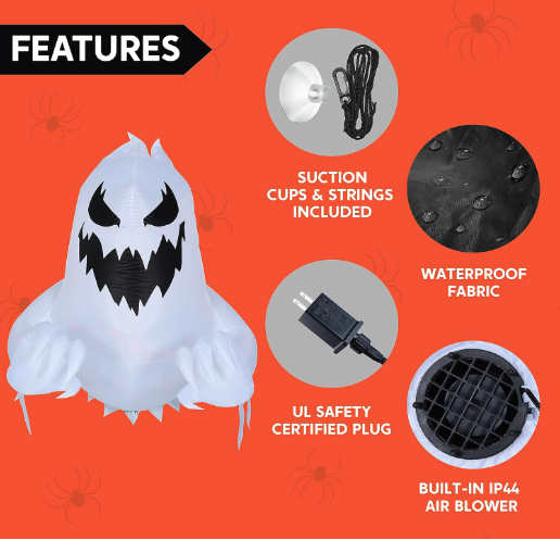 Halloween Inflatable Ghost Outdoor Decoration – photo 2 of 5