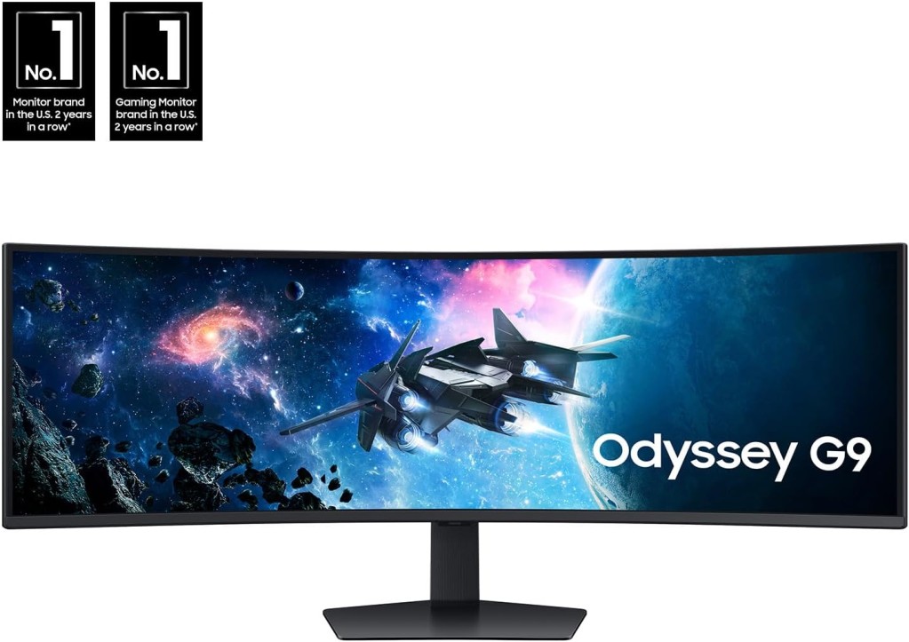 SAMSUNG 49-Inch Odyssey G9 Series DQHD 1000R Curved Gaming Monitor, 1ms(GtG), VESA DisplayHDR 1000, 240Hz, AMD FreeSync Premium Pro, Height Adjustable Stand, LS49CG954ENXZA, 2024 – photo 2 of 5