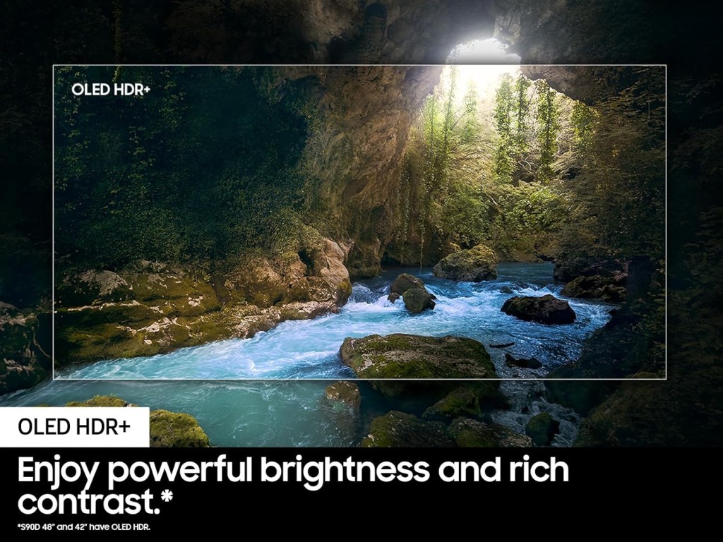 SAMSUNG 65-Inch Class OLED 4K S90D Series HDR+ Smart TV w/Dolby Atmos, Object Tracking Sound Lite, Motion Xcelerator, Real Depth Enhancer, 4K AI Upscaling, Alexa Built-in (QN65S90D, 2024 Model) – photo 4 of 5