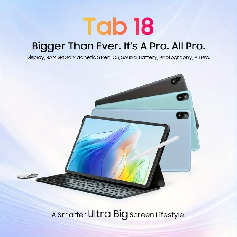 Blackview Tab18 Top Tablet 30.48 cm [2024], 12GB RAM +256GB ROM, Up To 16GB Extended RAM And 1TB ROM, Android 13 Tablet, Helio G99 Octa-Core Gaming Tablet, 8800mAh Battery 33W, 2.4K Display, 16MP+8MP, 4G LTE+5G WiFi, Widevine L1 – photo 3 of 5