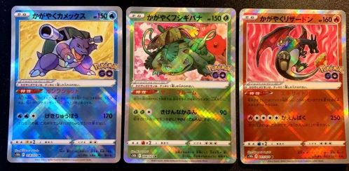 Pokemon Go Trio Cards Including Charizard