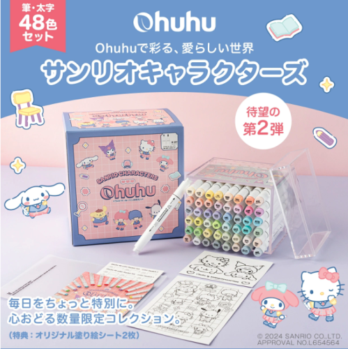 Sanrio characters marker set