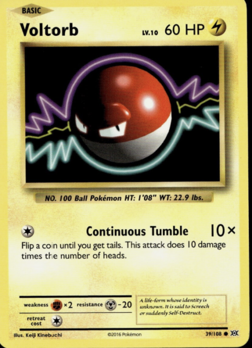 Voltorb Pokemon Card