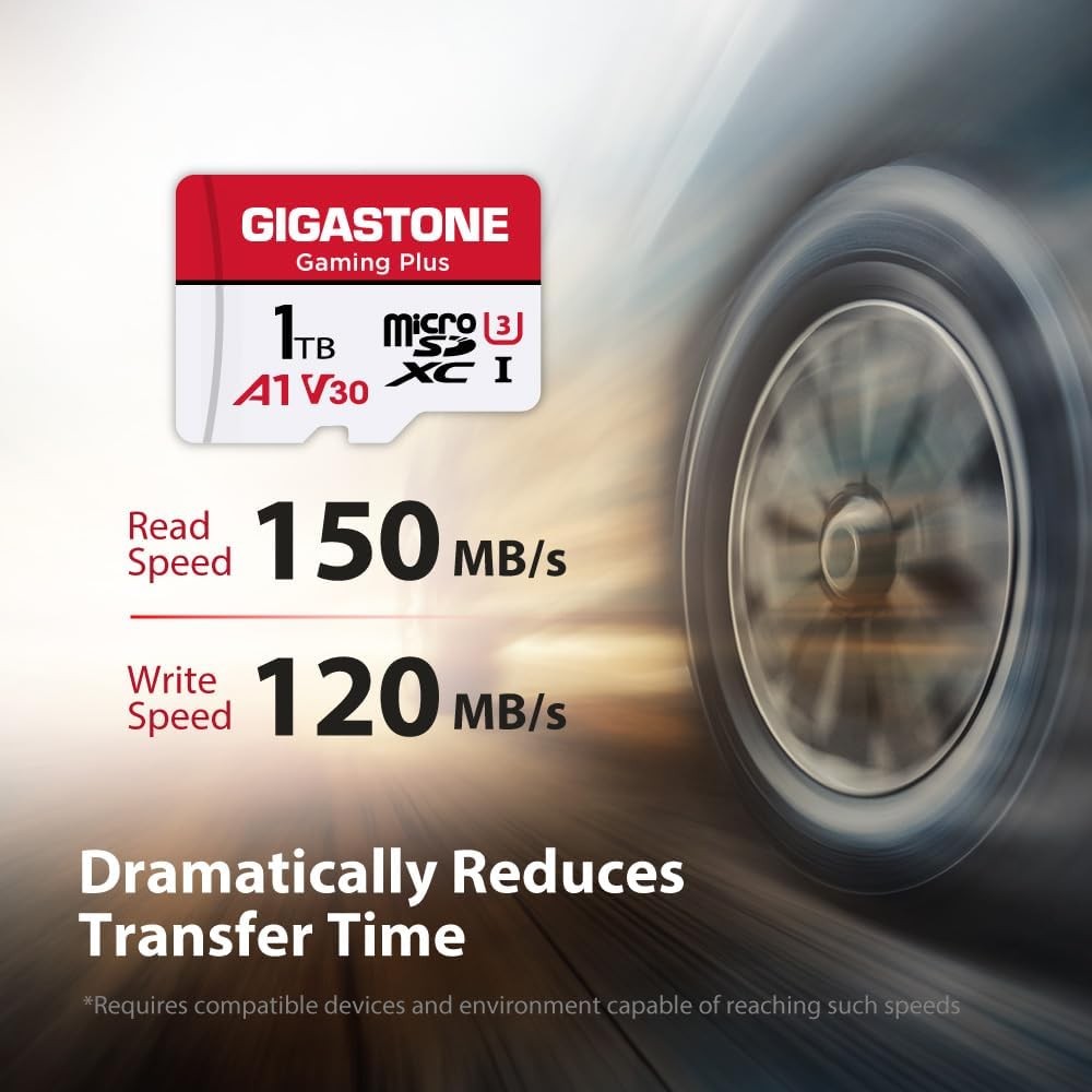 Gigastone Micro SDカード 1TB Nintendo Switch動作確認済み UHS-I A1 V30 U3 C10 150MB/s 高速対応 – photo 2 of 2
