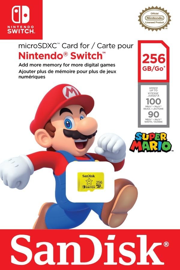 SanDisk microSDXCカード 256GB (SDSQXAO-256G-GN3ZN) 任天堂公式ライセンス取得モデル – photo 2 of 4