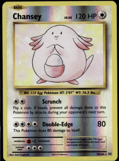 Chansey Pokemon Card