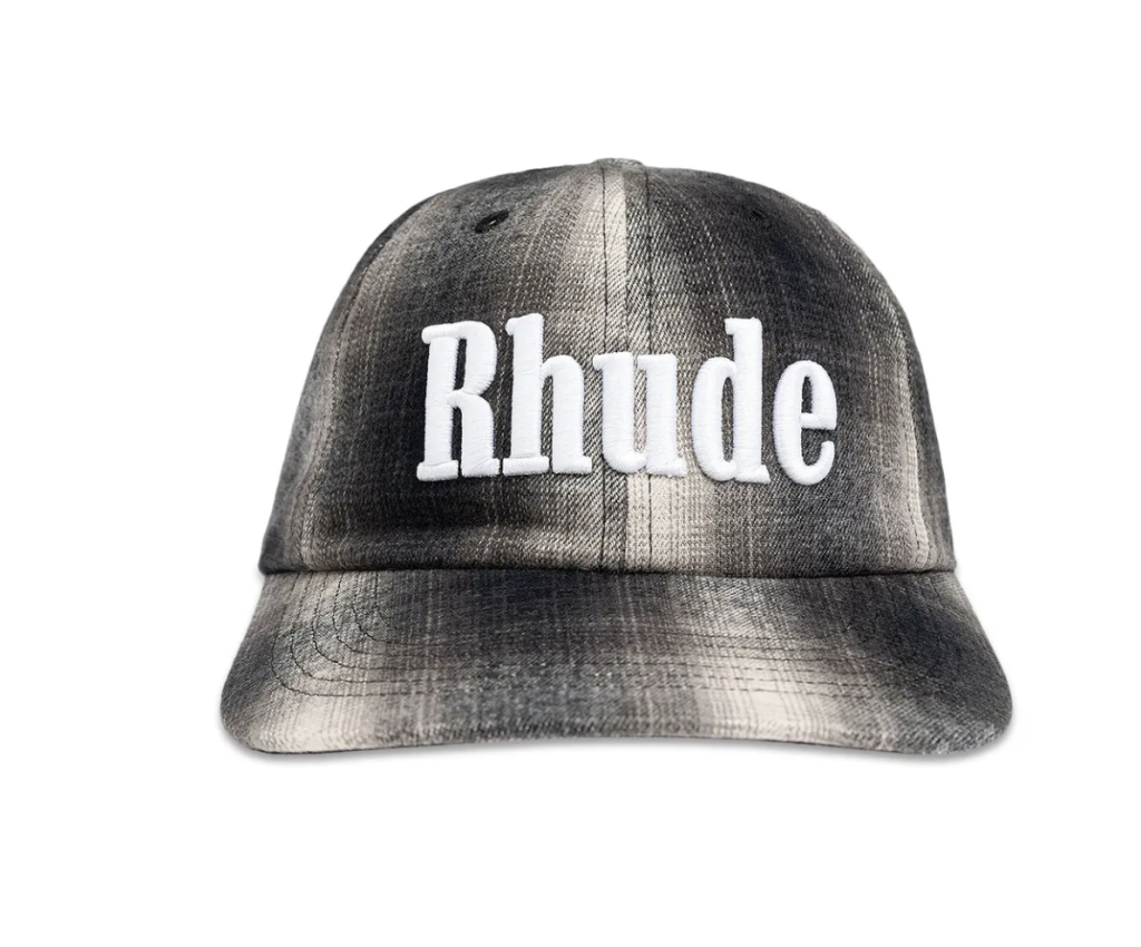 Rhude Logo Flannel 6-Panel Hat