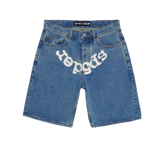 Sp5der OG Logo Denim Short