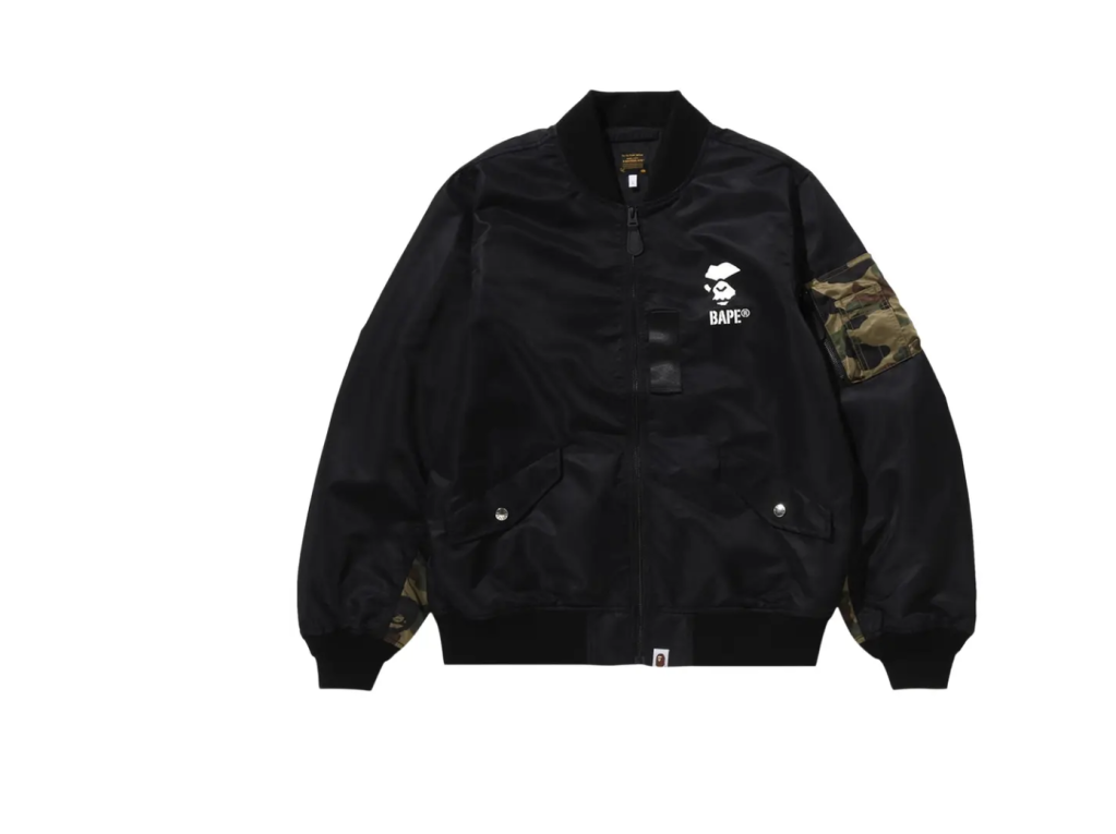 BAPE 1st Camo Bomber Jacket 'Black'