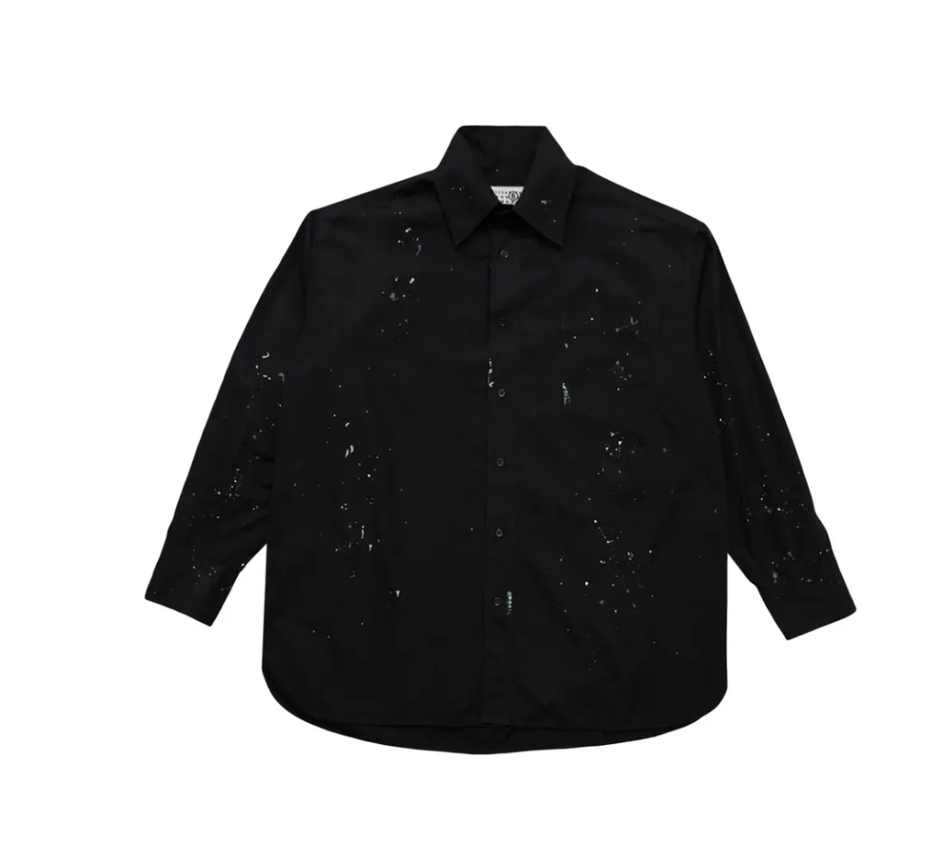 MM6 Maison Margiela Paint Residue Shirt 'Black'