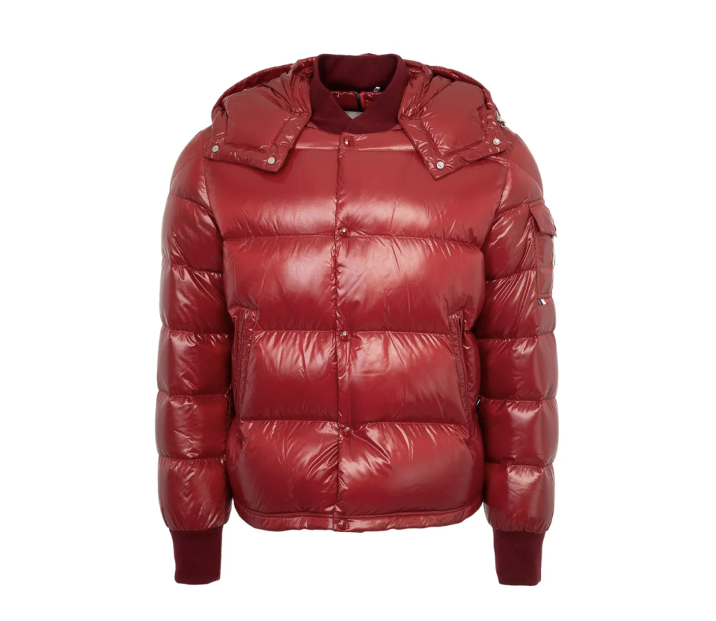 Moncler Salzman Hooded Down Jacket 'Dark Red'