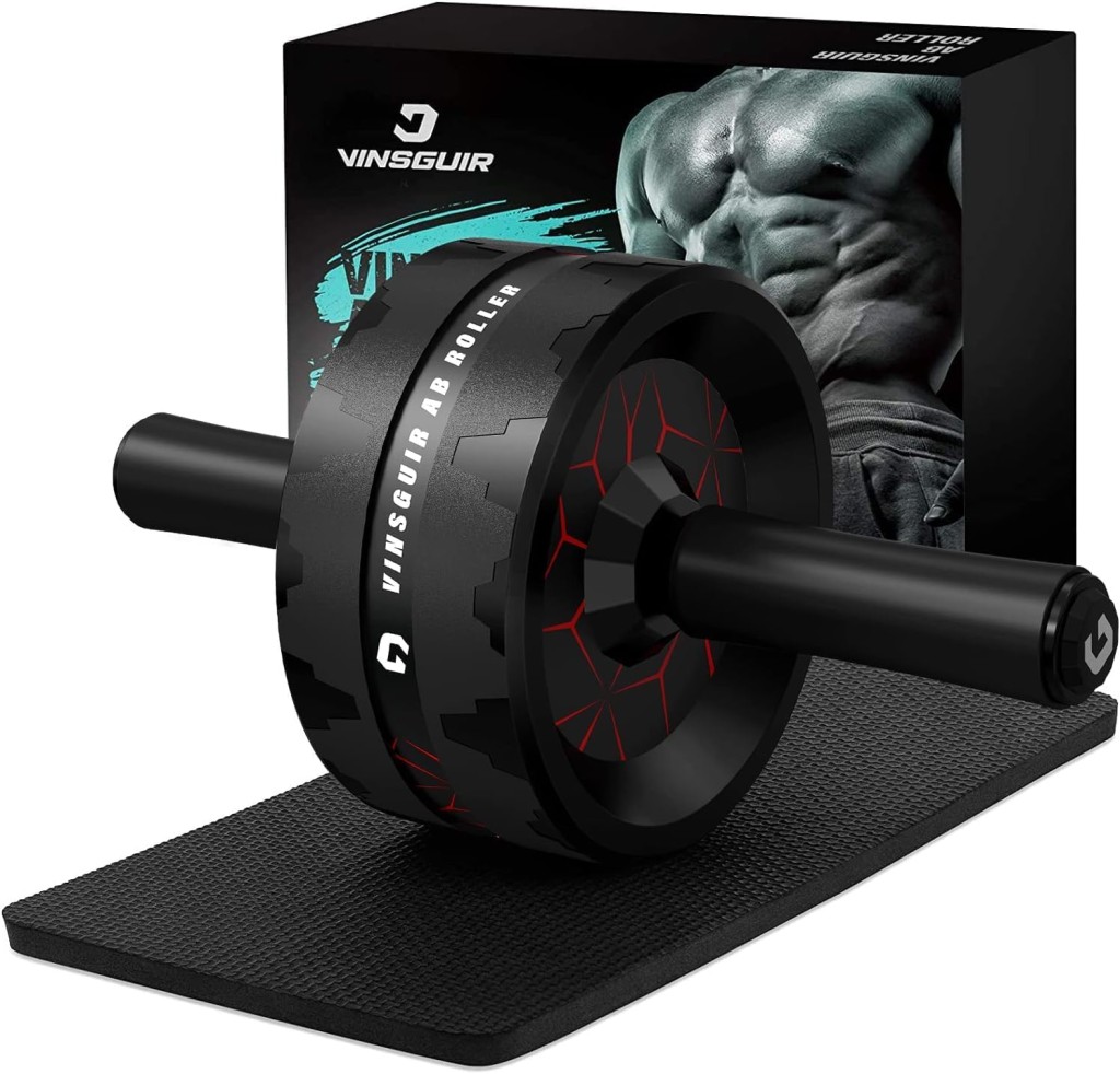 Ab Roller Wheel, Abs & Core Workout Equipment for Home Gym with Knee Pad