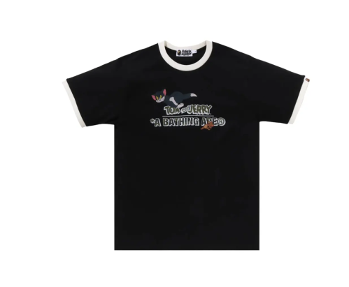 BAPE x Tom And Jerry 85th Ringer Tee 'Black'