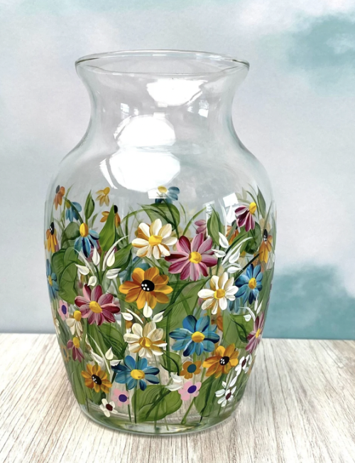 Handpainted Vase