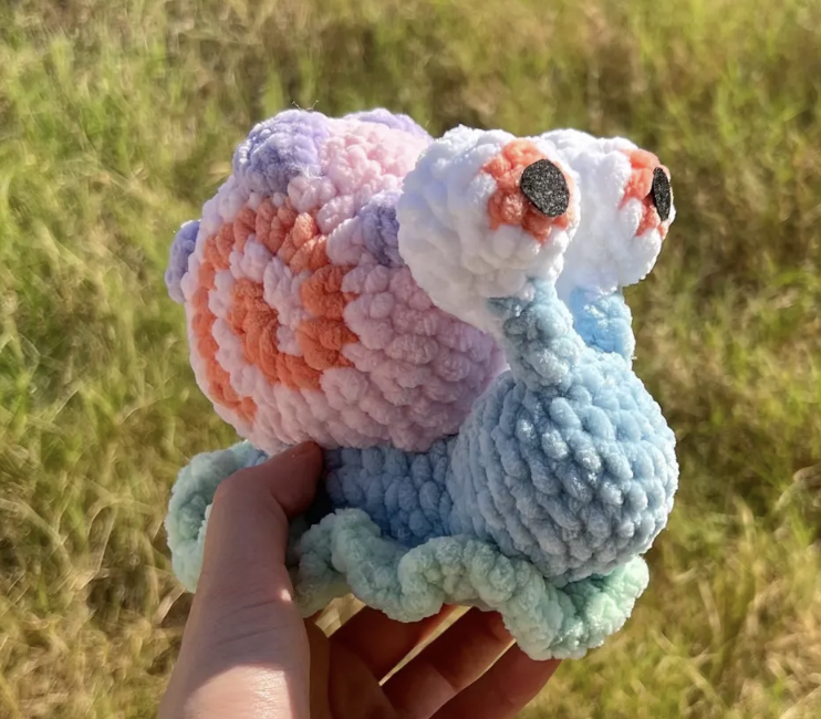 Handmade Crochet Snail