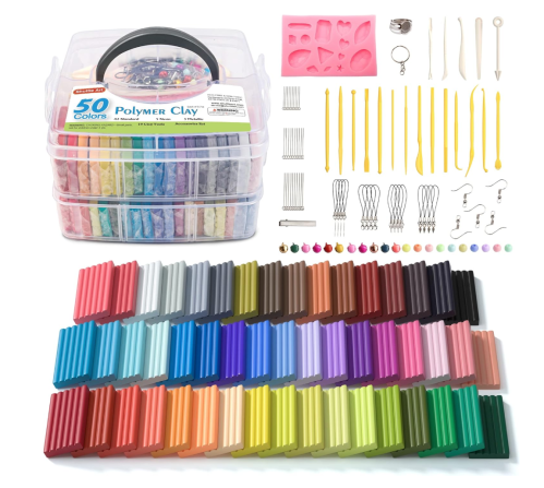 Shuttle Art オーブン粘土 ポリマークレイ 50色セット　Shuttle Art Polymer Clay Oven-Bake 50 Colors Set