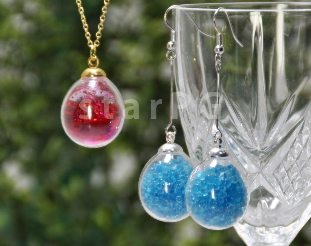 starPG たまご型 20mm ガラスドーム 10セット　シルバー　Egg-shaped 20mm Glass Dome with Cap – 10 Sets　Silver – photo 3 of 3