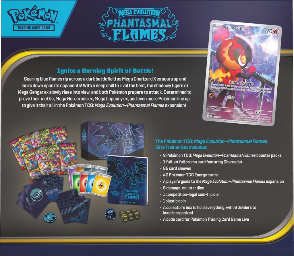 Pokémon TCG: Mega Evolution—Phantasmal Flames Elite Trainer Box – photo 2 of 2