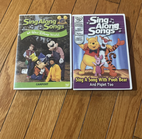 Pooh and Disney Sing along set DVDs