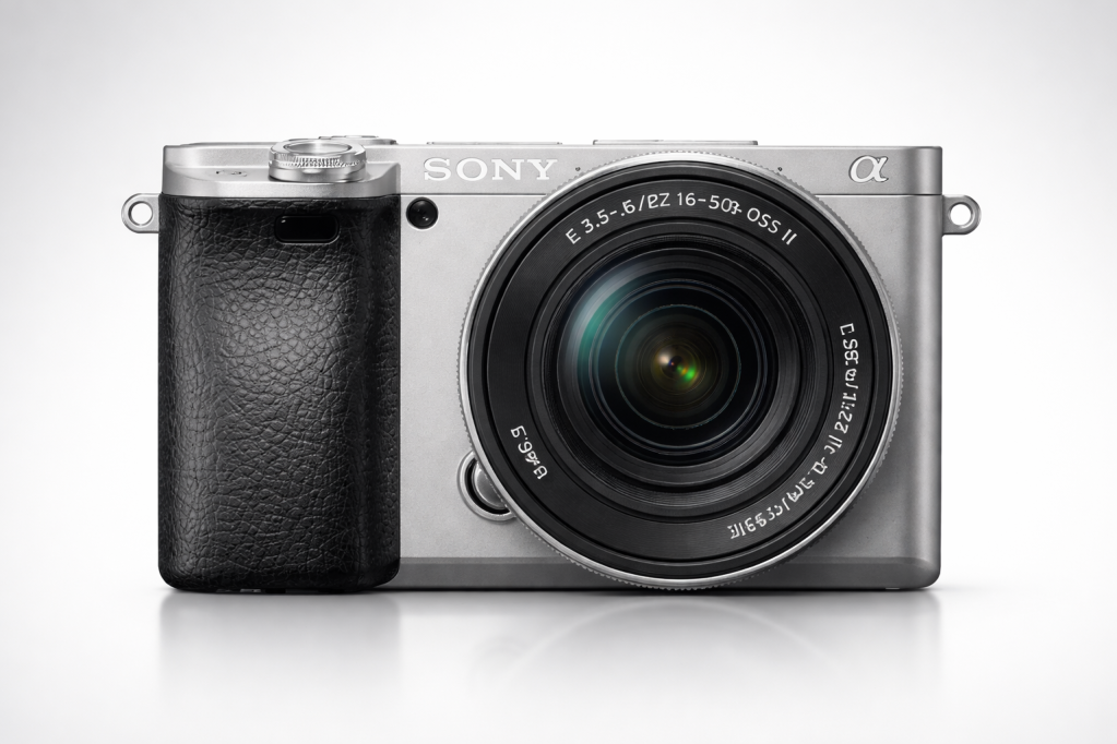 Sony Alpha a6400 Mirrorless Camera with 16–50mm Power Zoom Lens (Silver) – ILCE-6400K