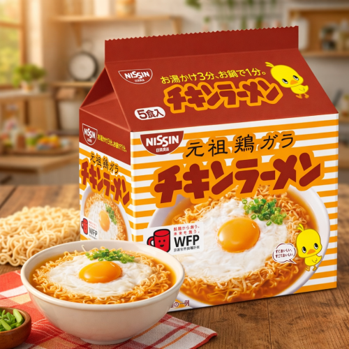 Nissin Chicken Ramen – 5 Servings Family Pack