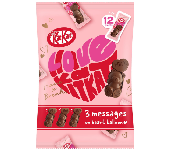 Nestlé Japan Kit Kat Heartful Bear Share Bag – 12 Pieces