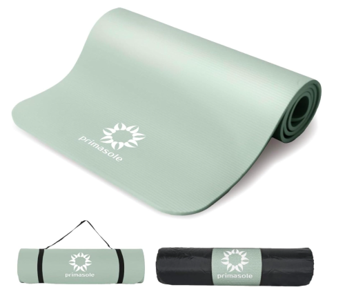 Yoga Mat 10mm Color: green (mint green) Thick Training Mat, Extra Thick, אנטibacterial, Wide Exercise Mat