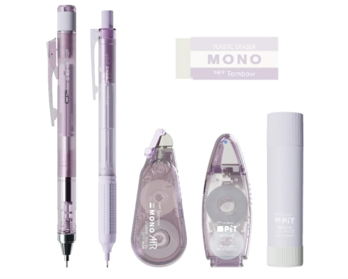 Tombow Pencil MONO × PiT Stationery Set　Color: purple