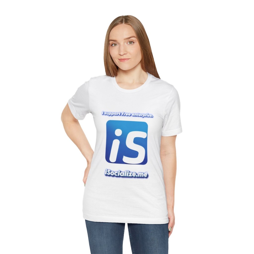 New iSocialize T-Shirt - I support free enterprise.