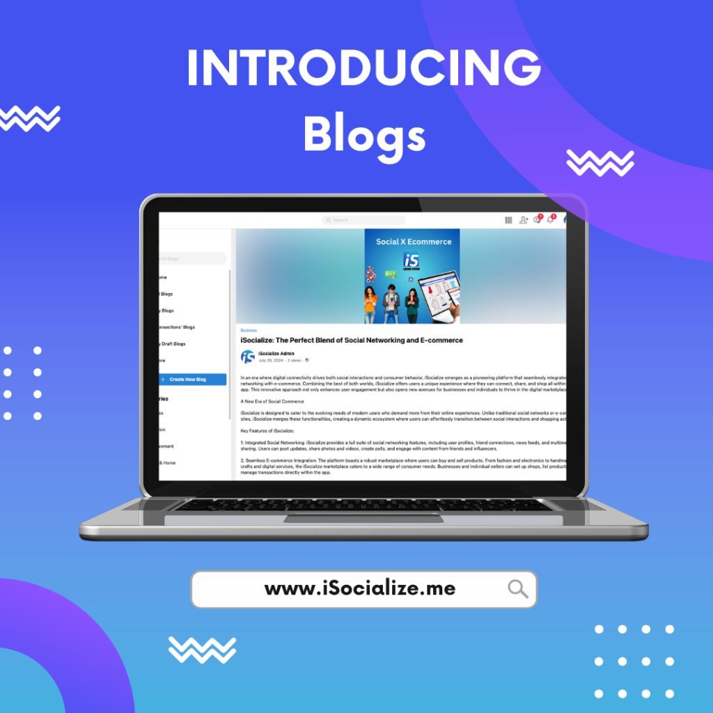 Introducing Blogs on iSocialize.me https://isocialize.me/blog/all Now…