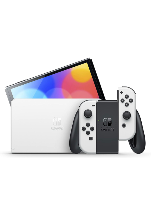 Nintendo Switch (OLED model) with White Joy-Con