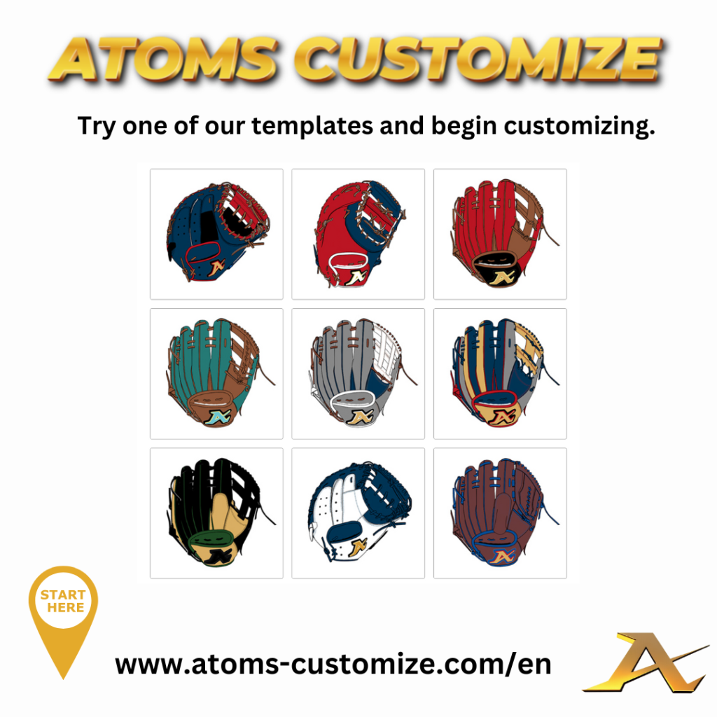 🔥Atoms Customized Baseball Glove!