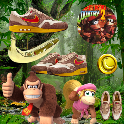 Soon to be on preorder these Nike x Donkey Kong Sneakers Swing Into…