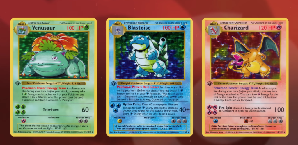 The legendary Trio #charizard #Blastoise and #venusaur Imagine…