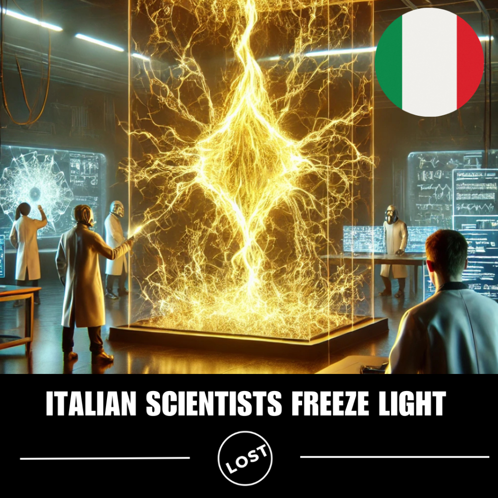 🚨 Italian Scientists Freeze Light in a Historic Breakthrough!