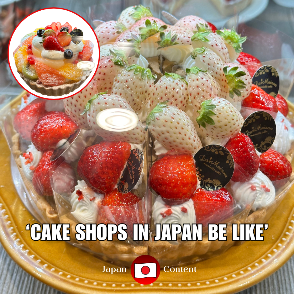🍰 Cake Shops in Japan Be Like… 🇯🇵✨ Step inside, and it’s a…