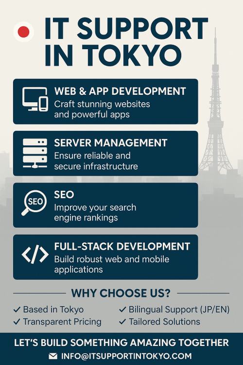 Photo from IT Support In Tokyo's Timeline Photos