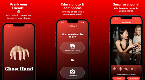 Prank Friends with Ghost Hand App now on IOS.