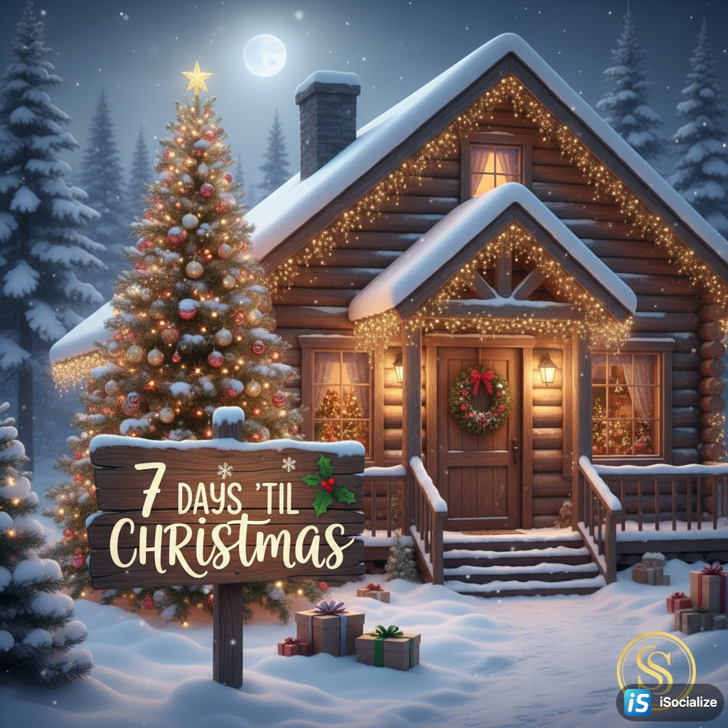 🎁🎄 Only SEVEN days separate us from Christmas morning!