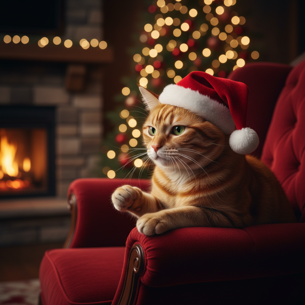 My cat's annual Christmas mission is less about joy and more about…