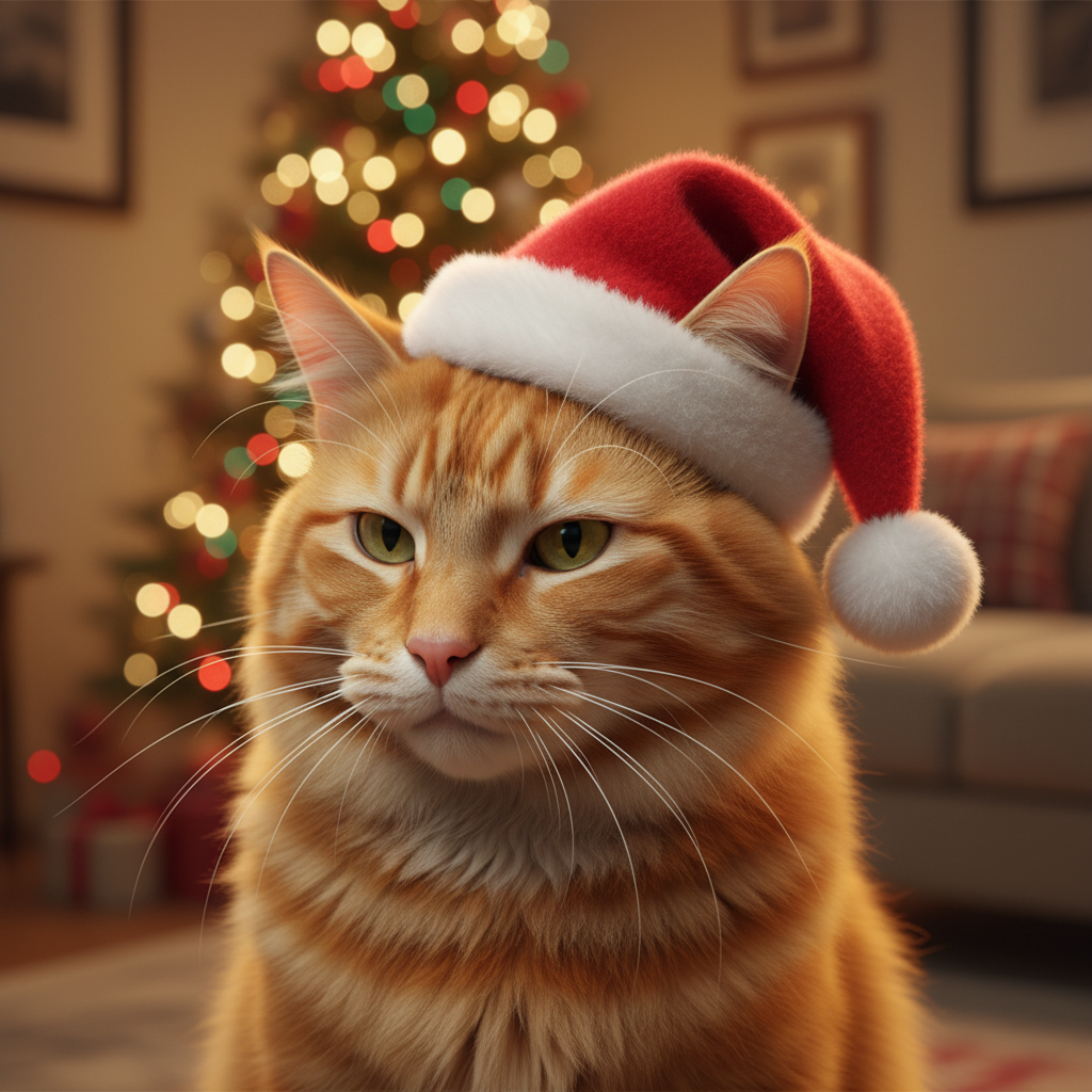 My cat saw the Christmas tree for the first time this year and…