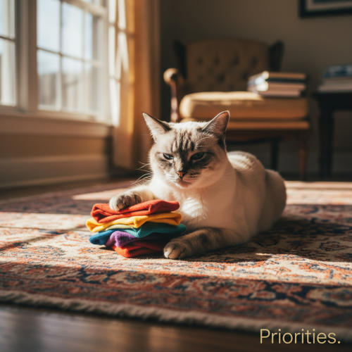 That moment when you finally find the perfect sunbeam, only to…
